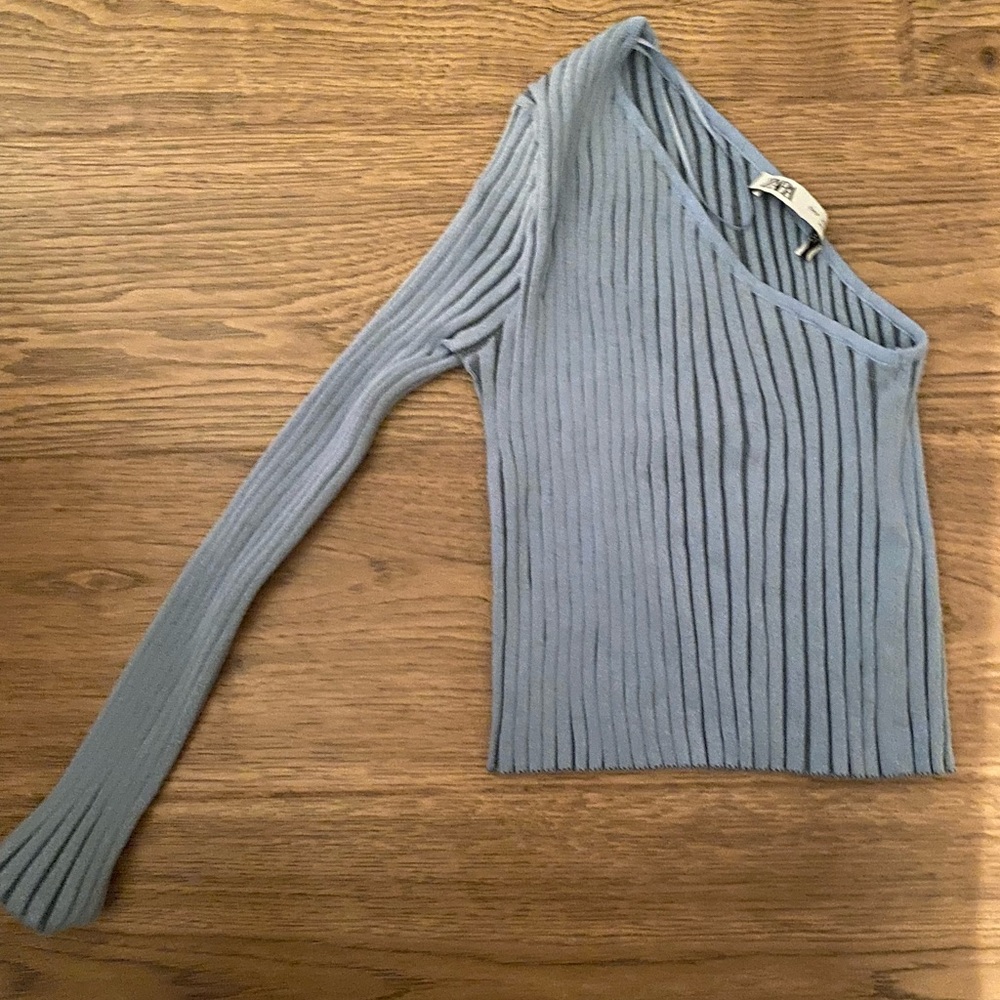 Zara one shoulder sweater top